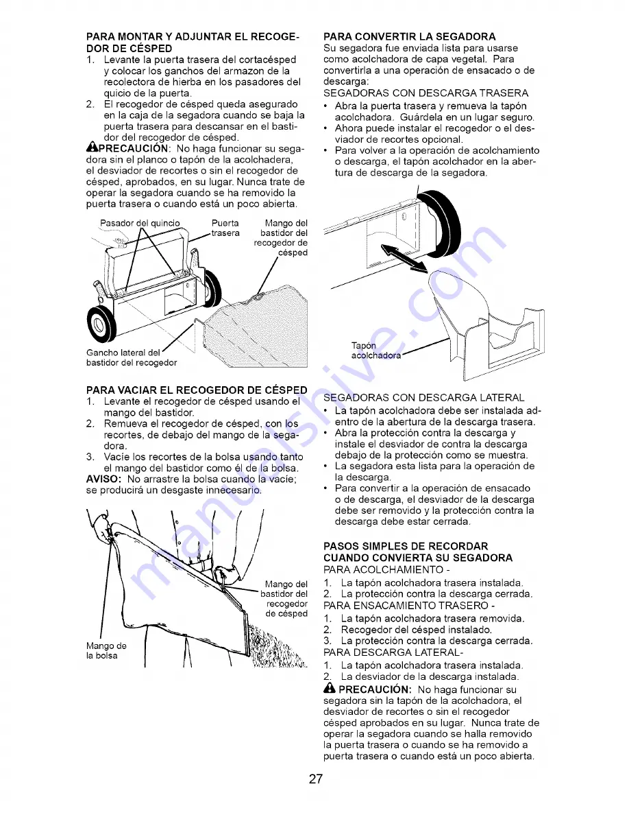 Craftsman 917.374821 Owner'S Manual Download Page 27