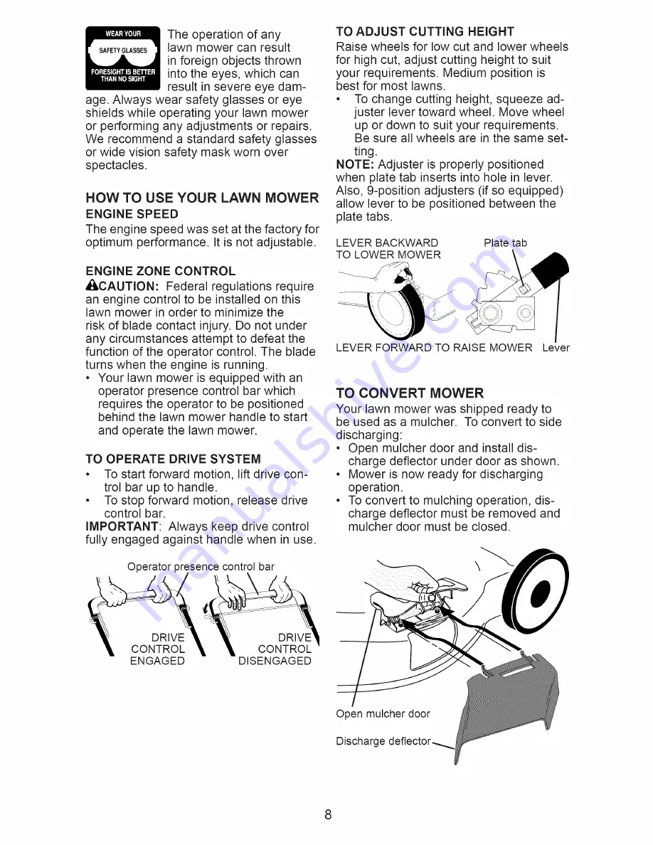 Craftsman 917.375010 Owner'S Manual Download Page 8