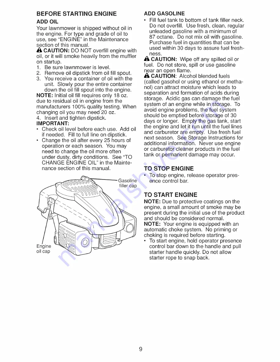 Craftsman 917.375021 Owner'S Manual Download Page 9