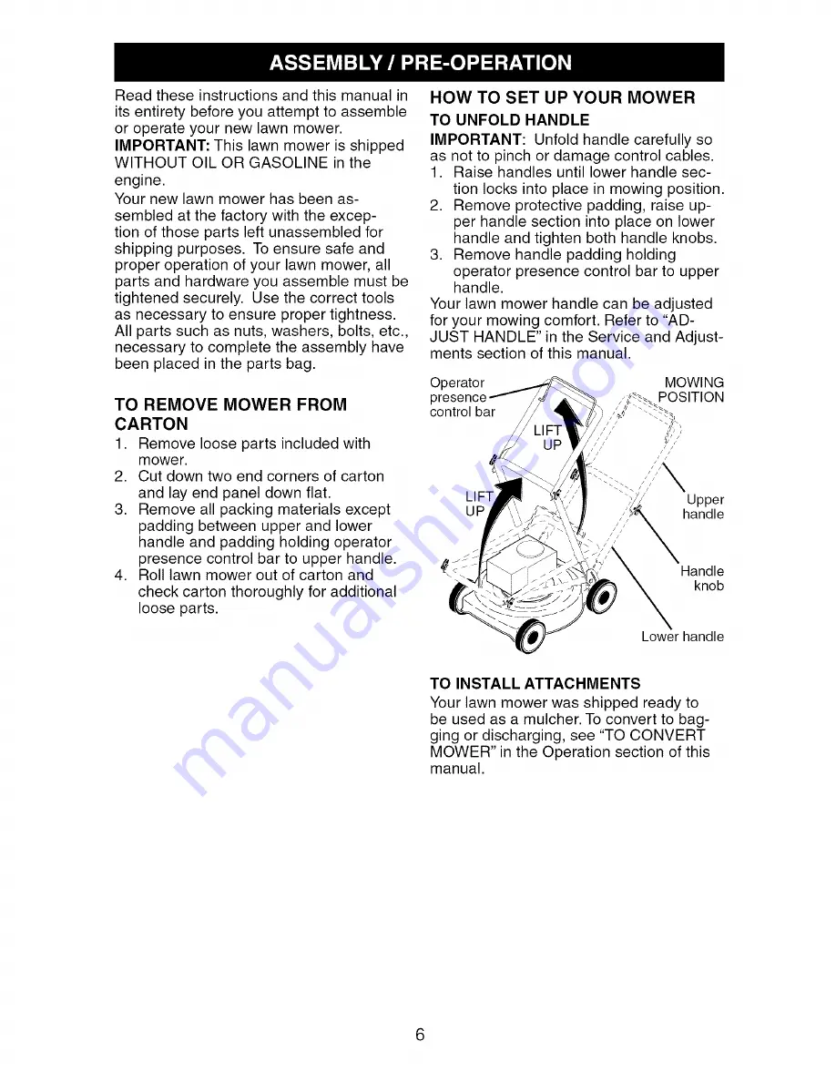 Craftsman 917.375502 Owner'S Manual Download Page 6