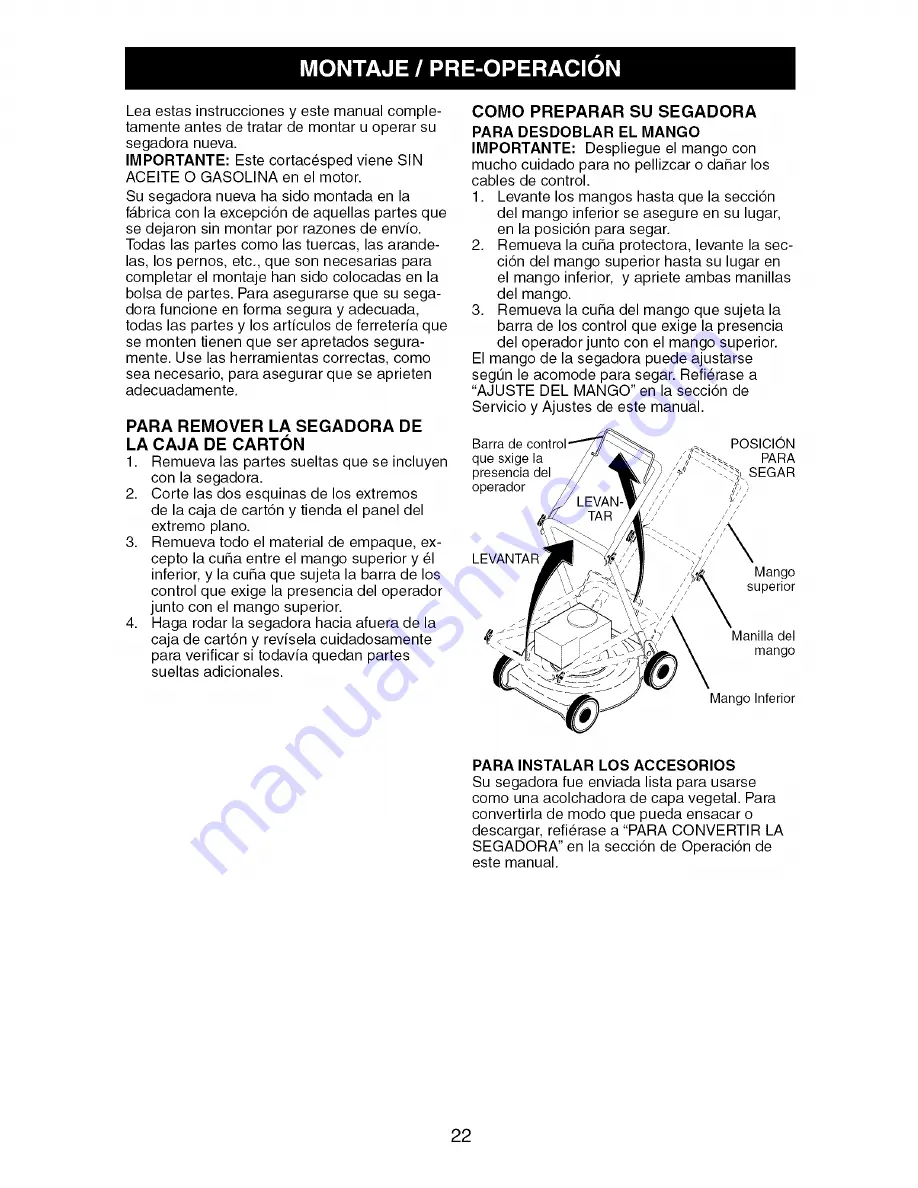 Craftsman 917.375502 Owner'S Manual Download Page 22