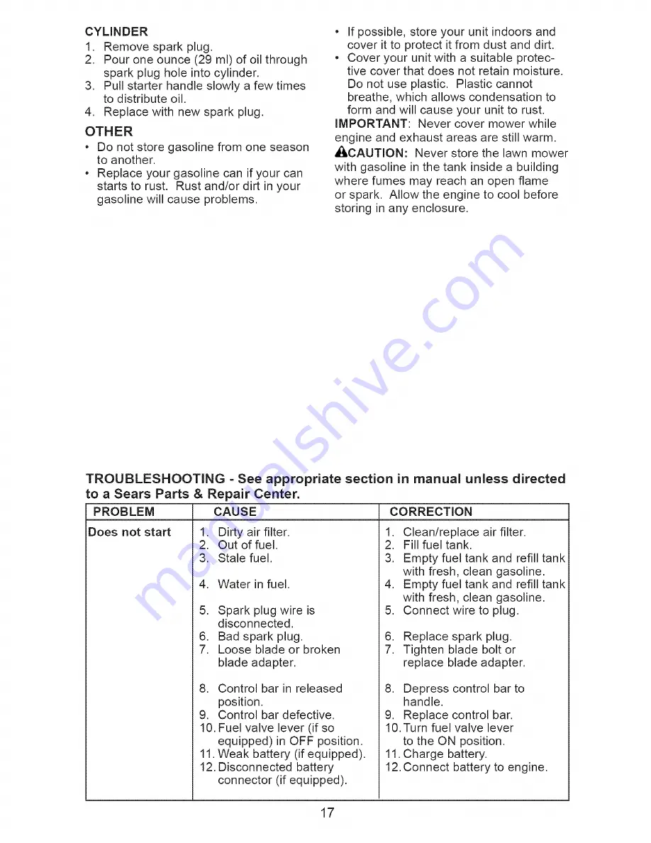 Craftsman 917.375611 Owner'S Manual Download Page 17