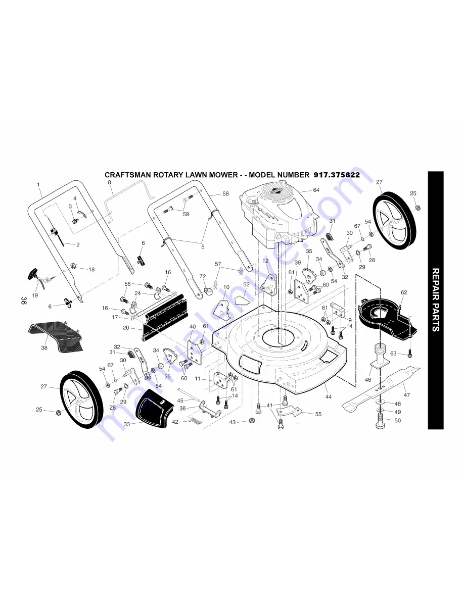 Craftsman 917.375622 Скачать руководство пользователя страница 36