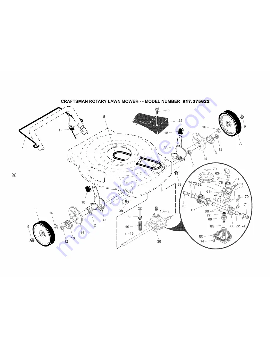 Craftsman 917.375622 Скачать руководство пользователя страница 38