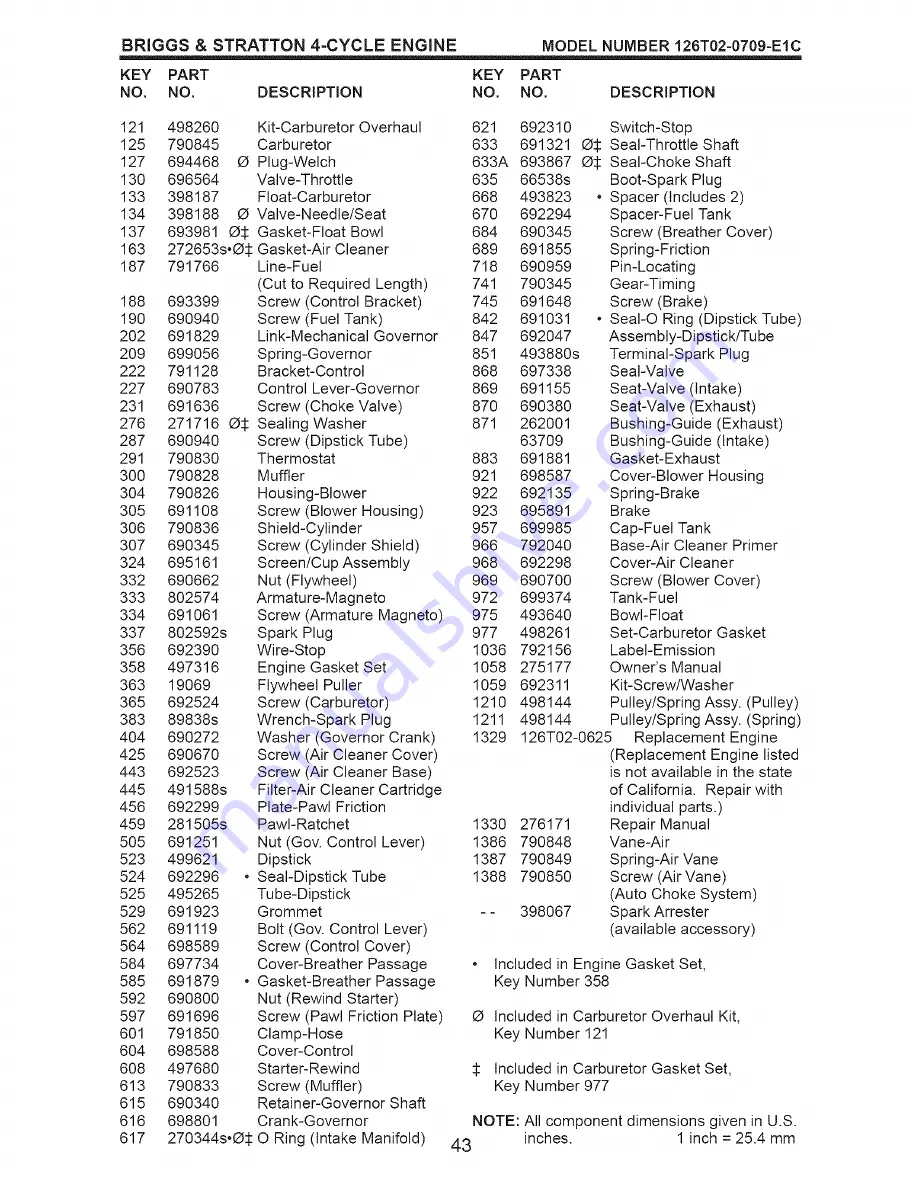 Craftsman 917.375632 Owner'S Manual Download Page 43