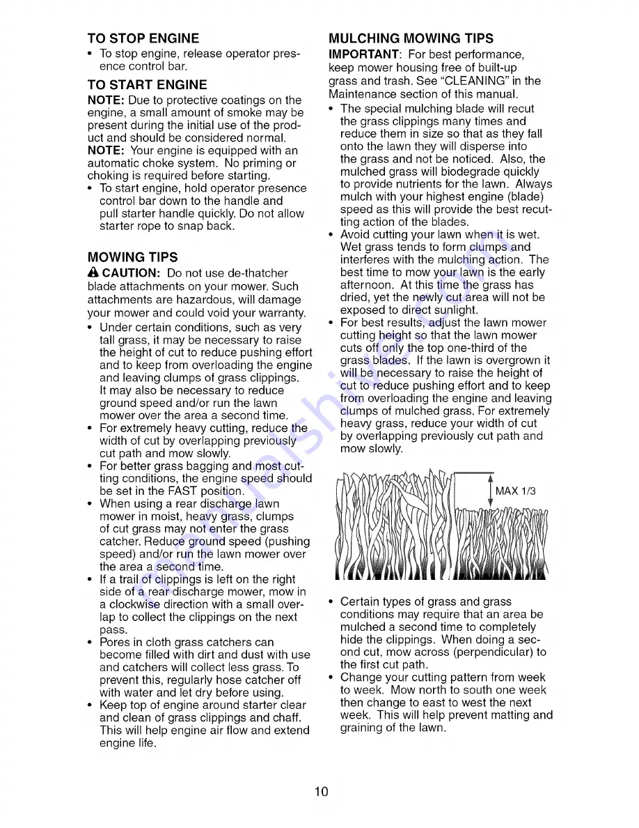 Craftsman 917.376050 Owner'S Manual Download Page 10