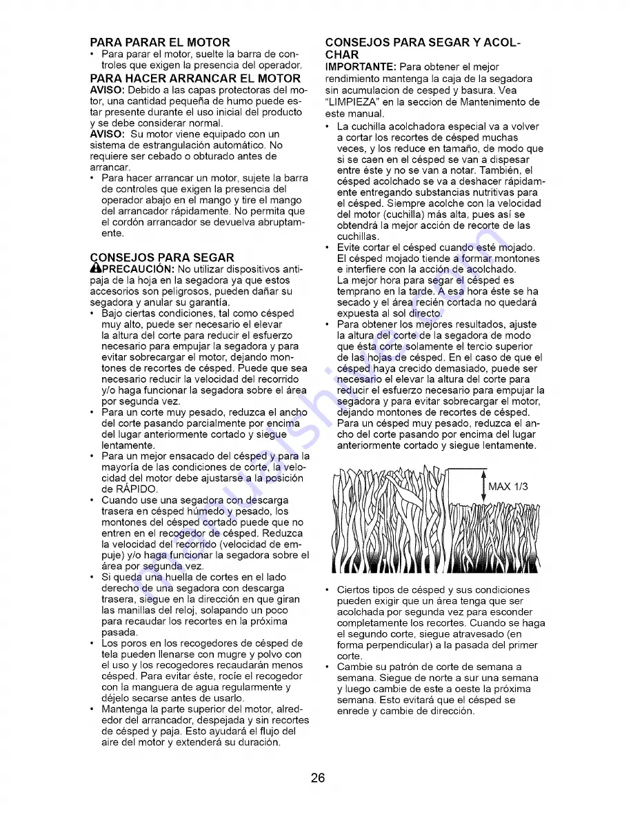 Craftsman 917.376055 Owner'S Manual Download Page 26