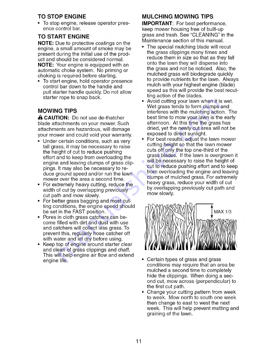 Craftsman 917.376071 Owner'S Manual Download Page 11