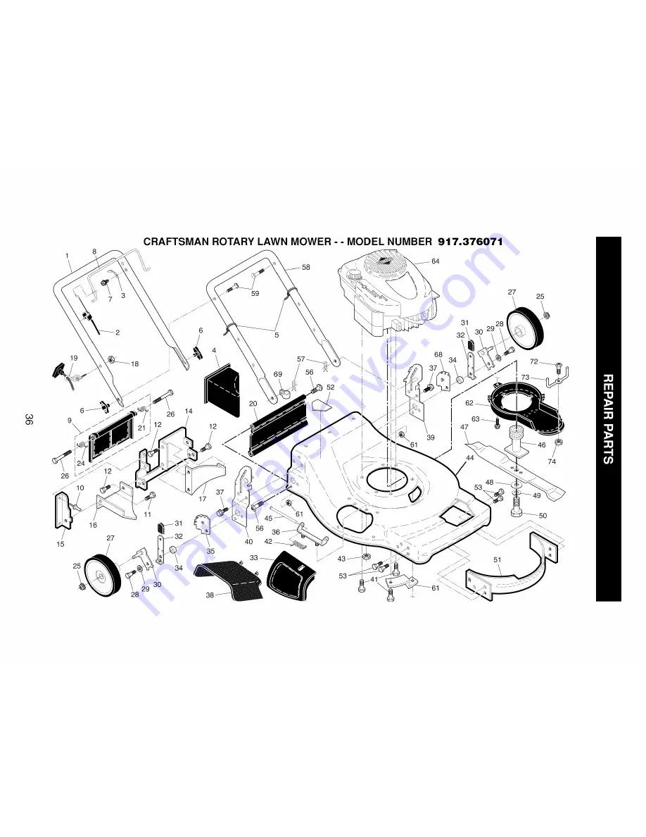 Craftsman 917.376071 Owner'S Manual Download Page 36