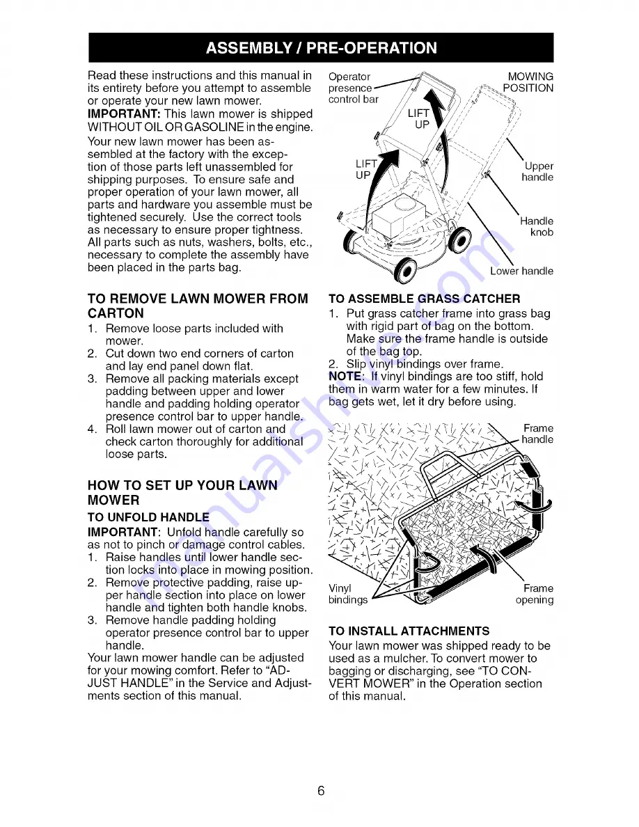 Craftsman 917.376091 Owner'S Manual Download Page 6