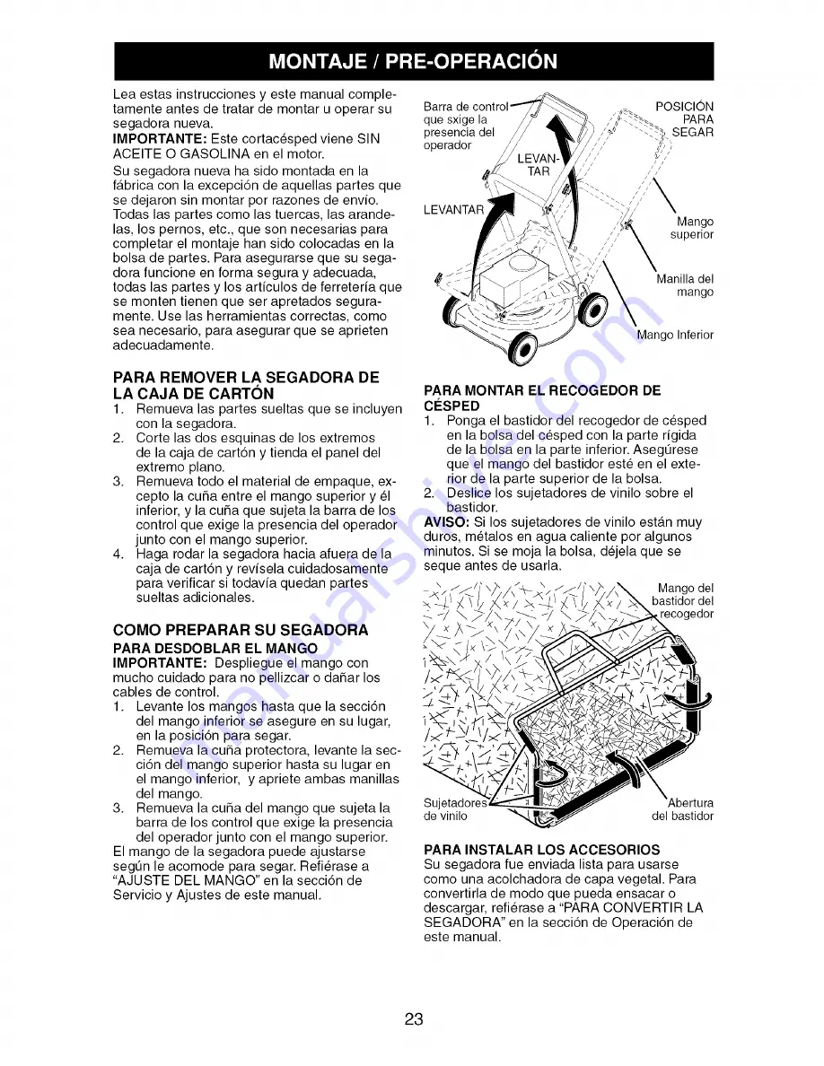 Craftsman 917.376092 Owner'S Manual Download Page 23