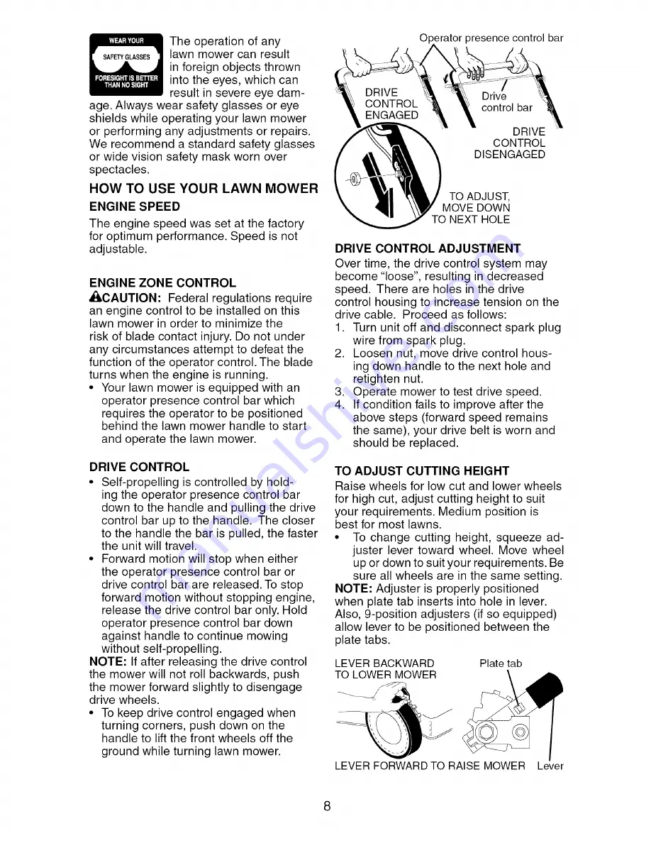 Craftsman 917.376165 Owner'S Manual Download Page 8