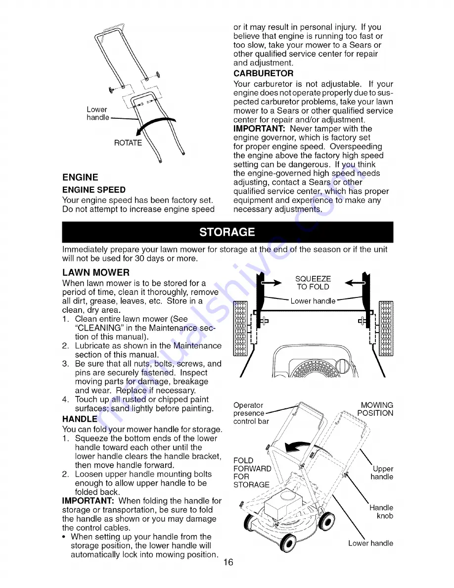 Craftsman 917.376165 Owner'S Manual Download Page 16