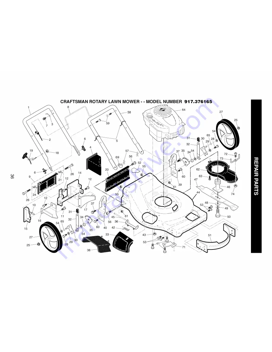 Craftsman 917.376165 Owner'S Manual Download Page 36