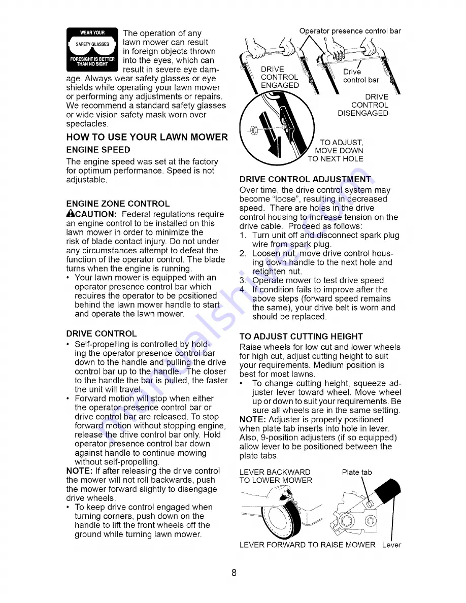 Craftsman 917.376166 Owner'S Manual Download Page 8