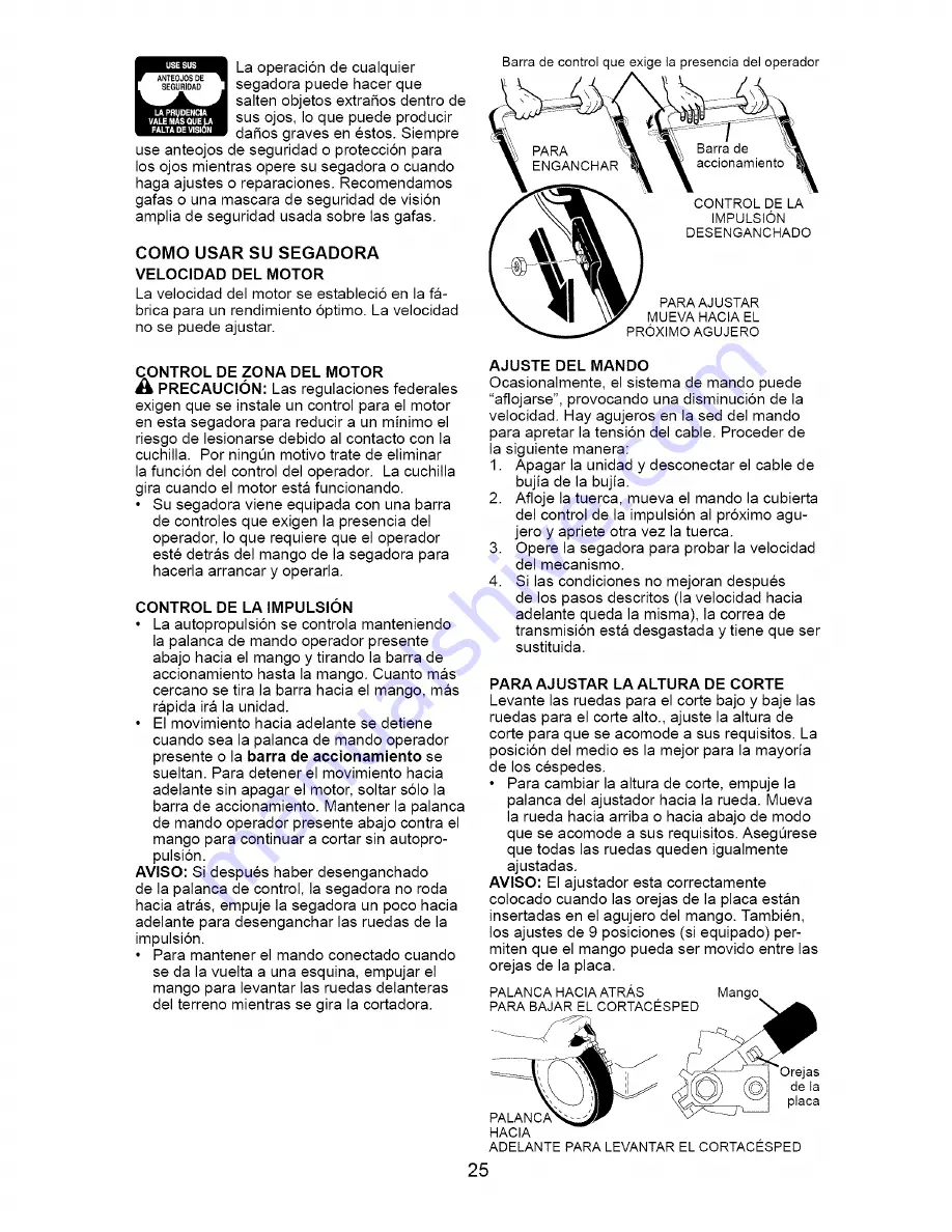 Craftsman 917.376167 Owner'S Manual Download Page 25