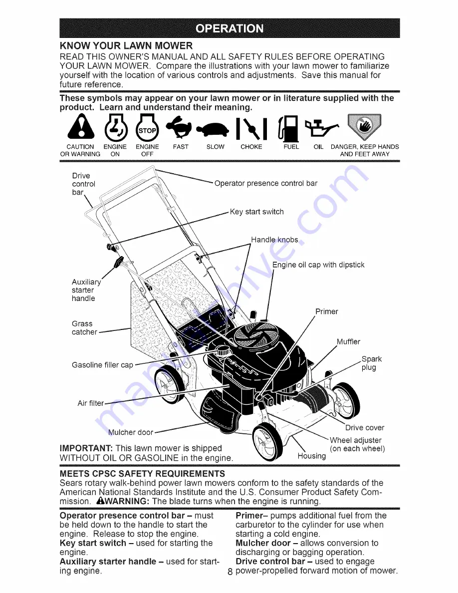 Craftsman 917.376241 Owner'S Manual Download Page 8