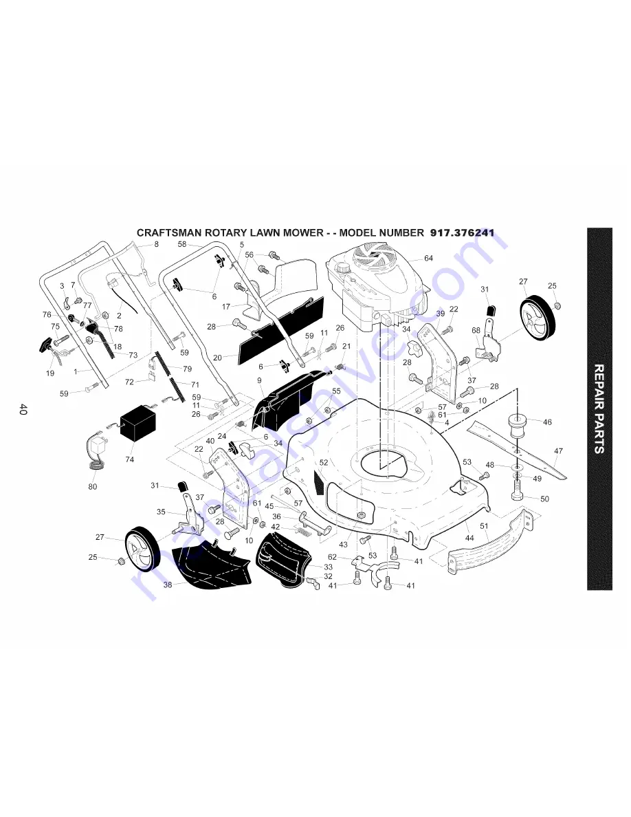 Craftsman 917.376241 Скачать руководство пользователя страница 40