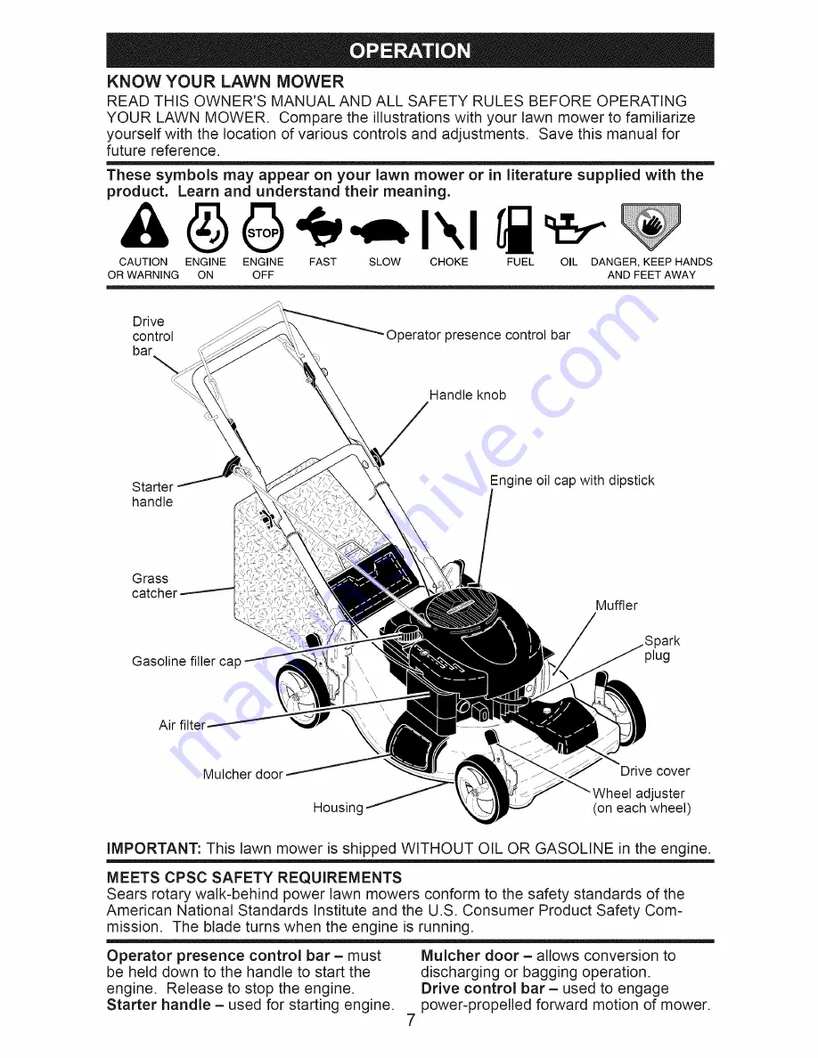 Craftsman 917.376451 Owner'S Manual Download Page 7