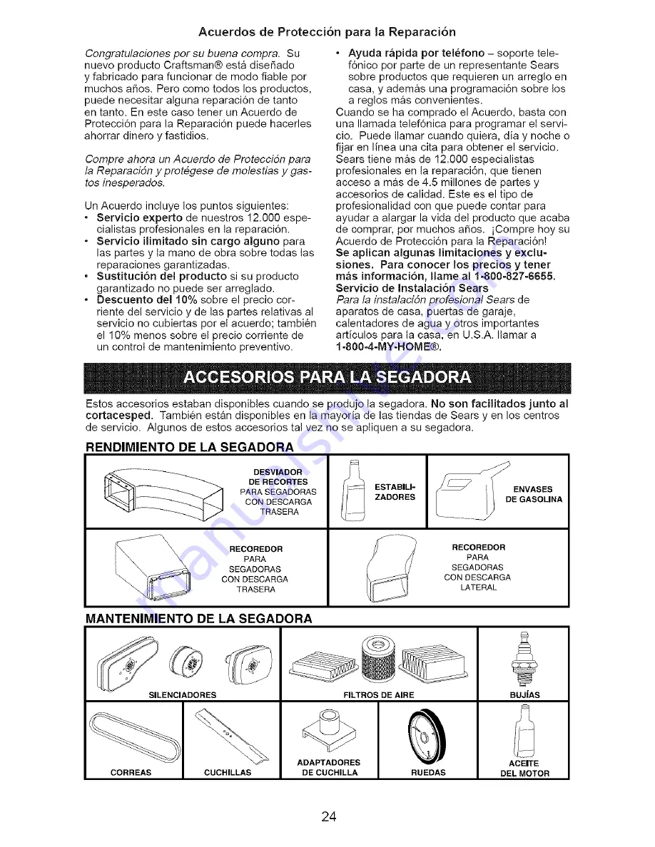 Craftsman 917.376482 Owner'S Manual Download Page 24