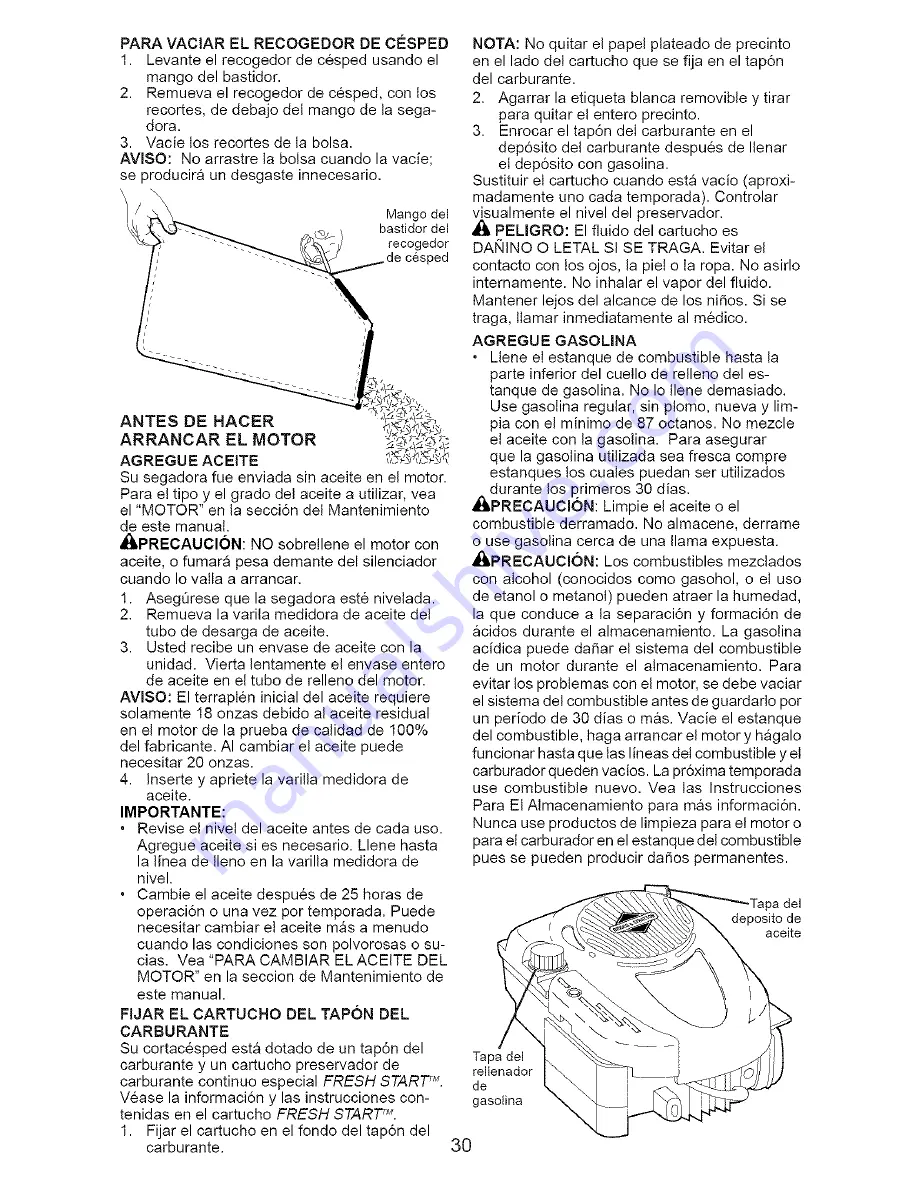 Craftsman 917.376482 Owner'S Manual Download Page 30