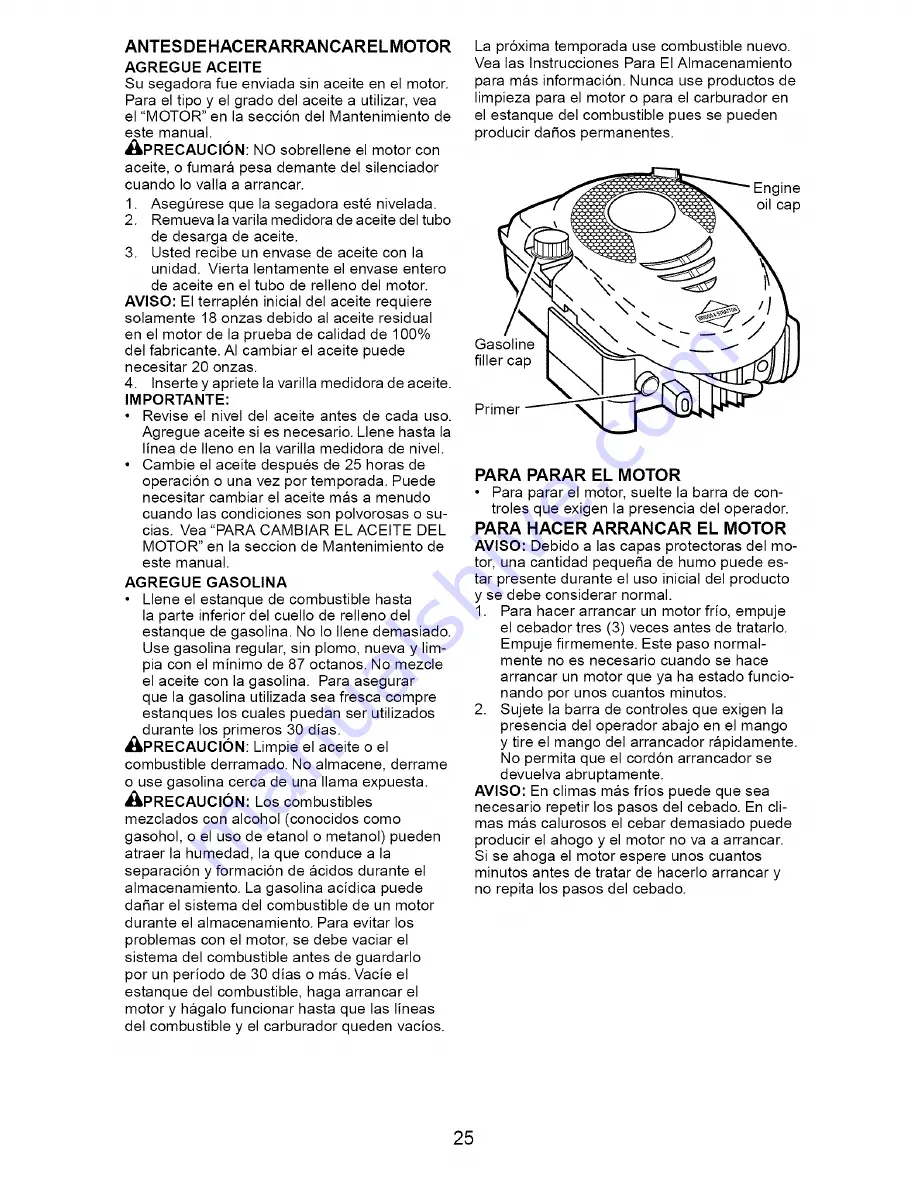 Craftsman 917.376521 Owner'S Manual Download Page 25