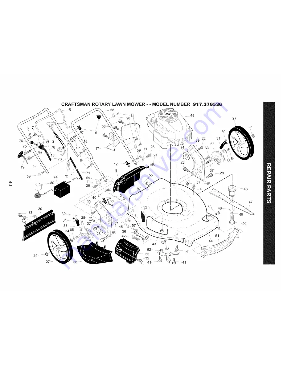 Craftsman 917.376536 Owner'S Manual Download Page 40