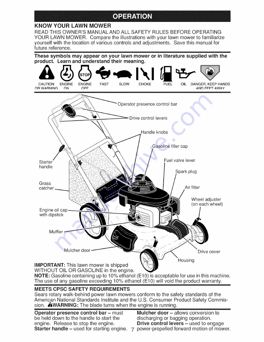 Craftsman 917.376544 Owner'S Manual Download Page 7