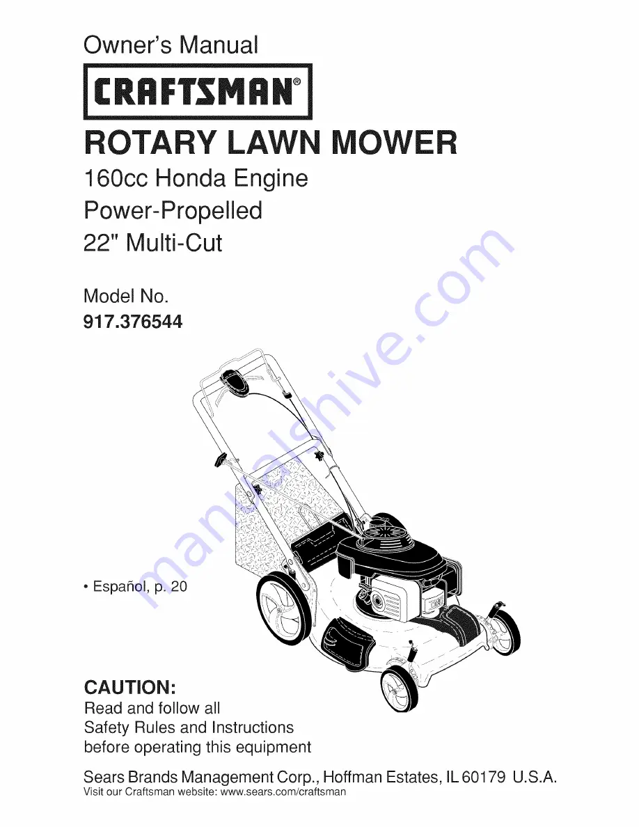 Craftsman 917.376544 Owner'S Manual Download Page 49