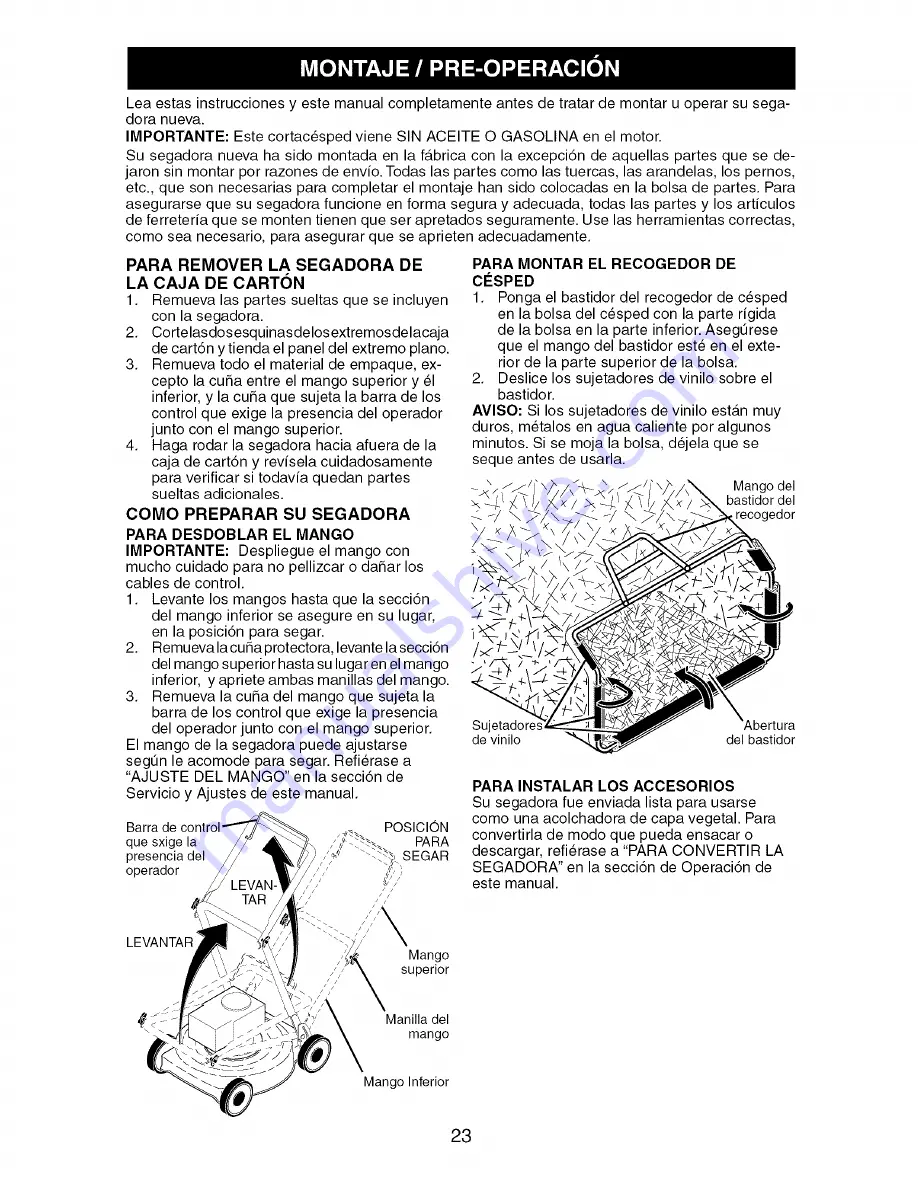 Craftsman 917.376630 Owner'S Manual Download Page 23