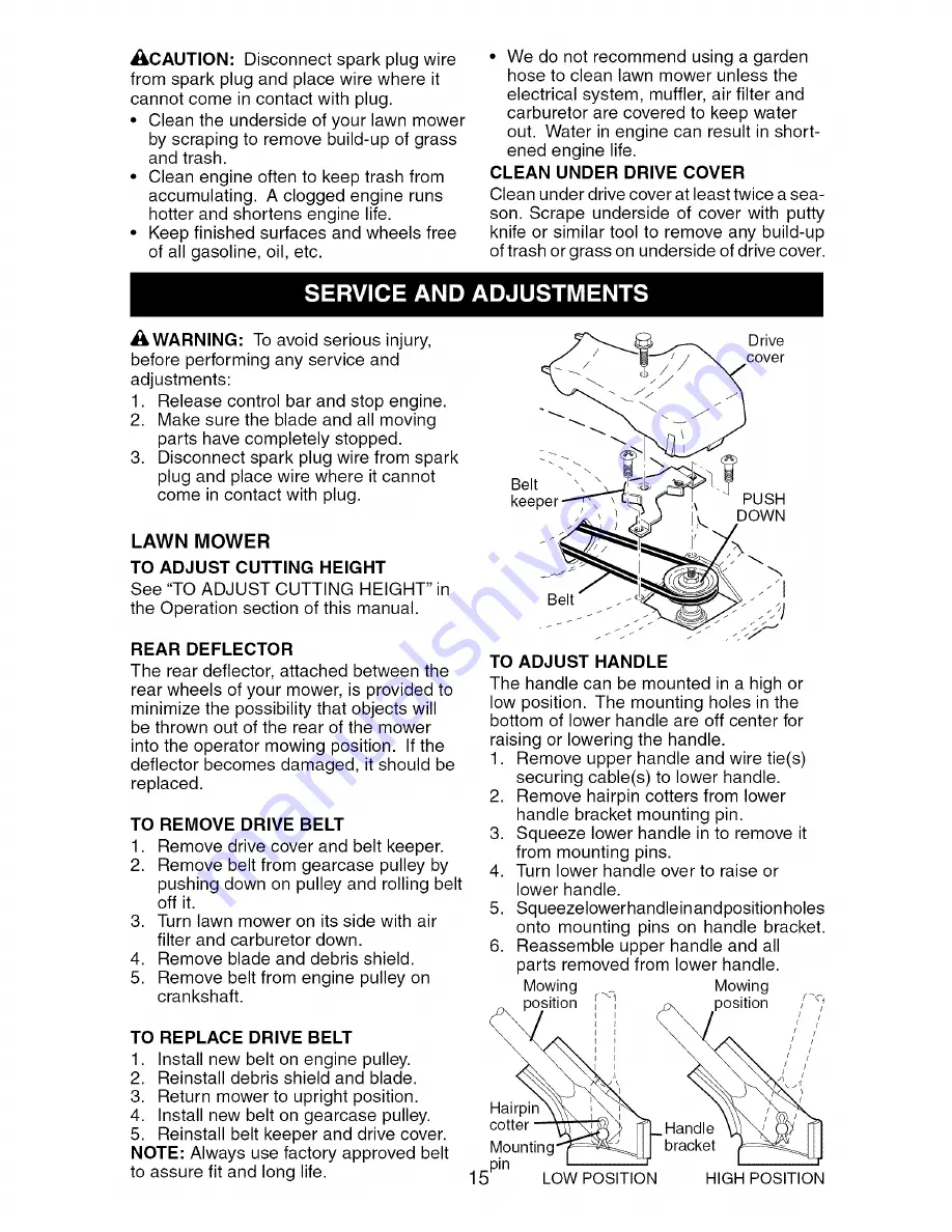 Craftsman 917.376631 Owner'S Manual Download Page 15