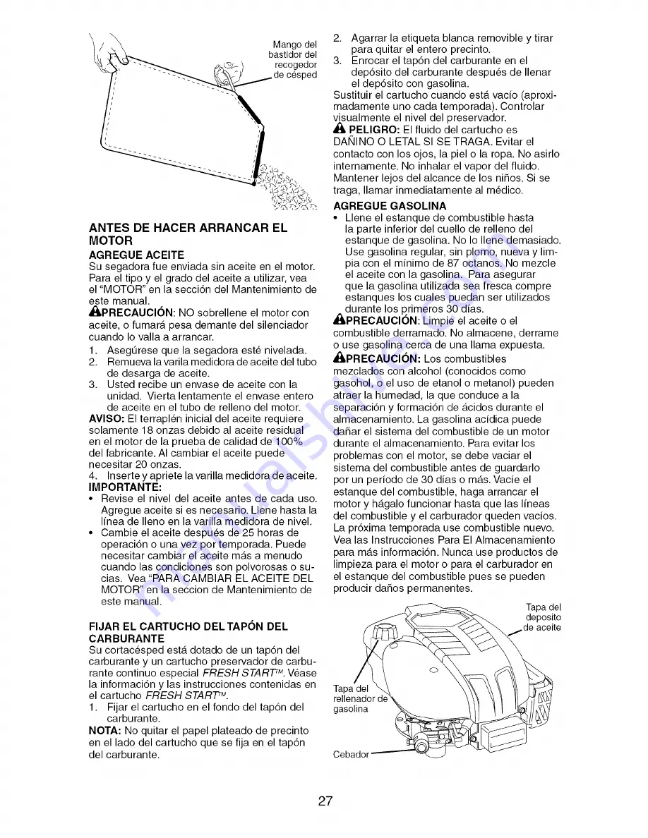 Craftsman 917.376631 Owner'S Manual Download Page 27