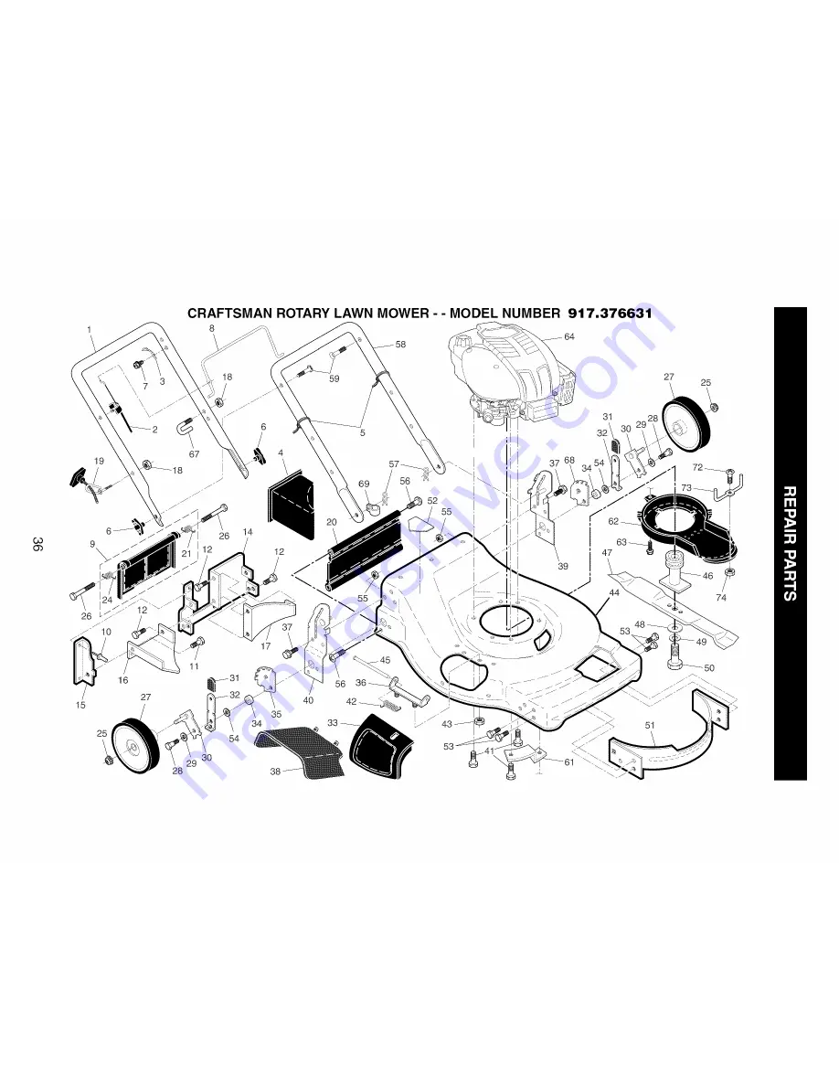 Craftsman 917.376631 Скачать руководство пользователя страница 36