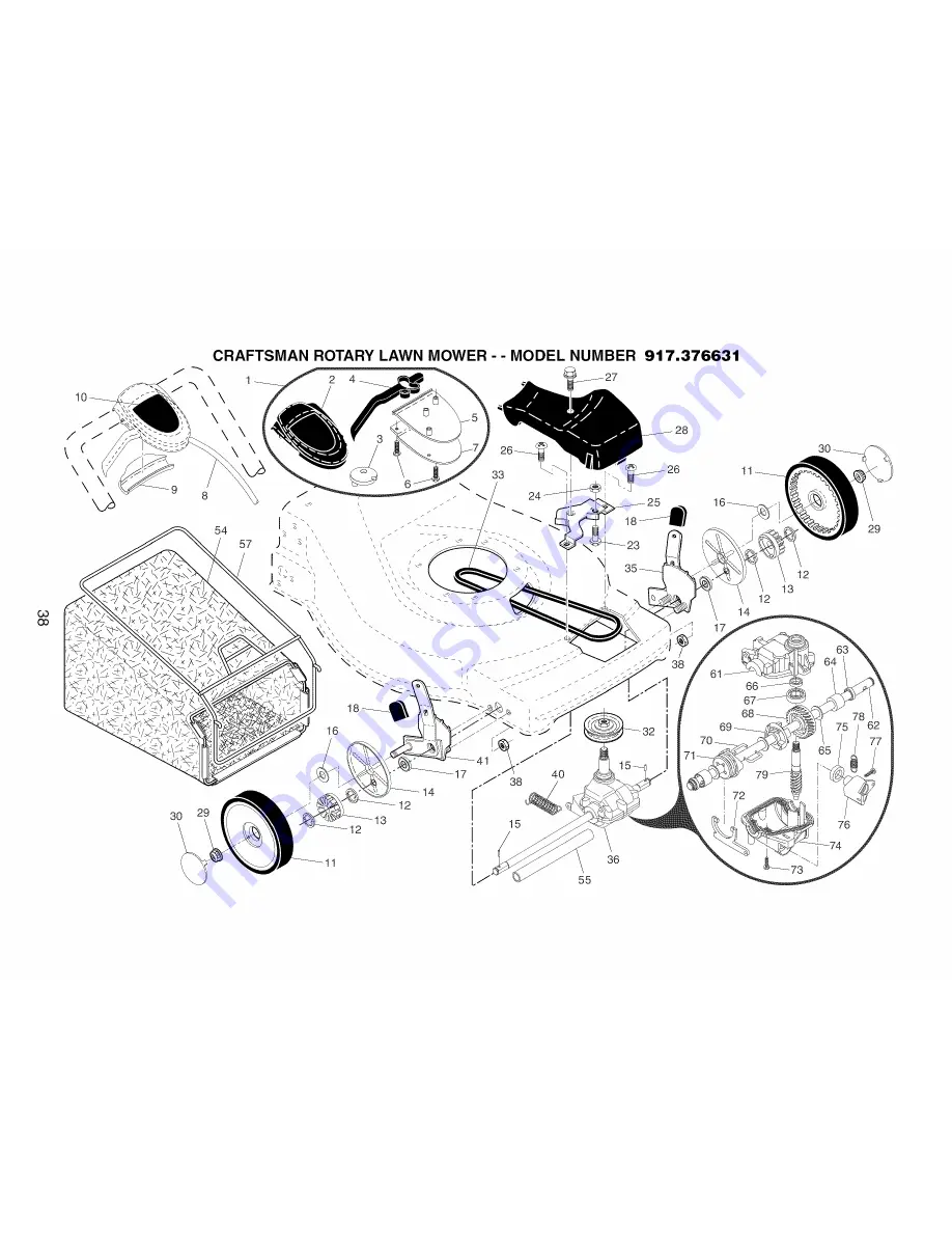 Craftsman 917.376631 Скачать руководство пользователя страница 38