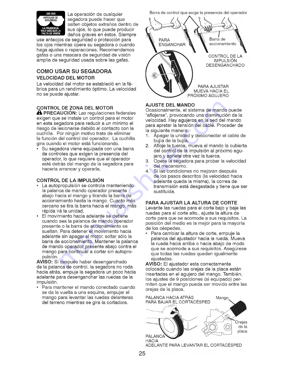 Craftsman 917.376722 Owner'S Manual Download Page 25