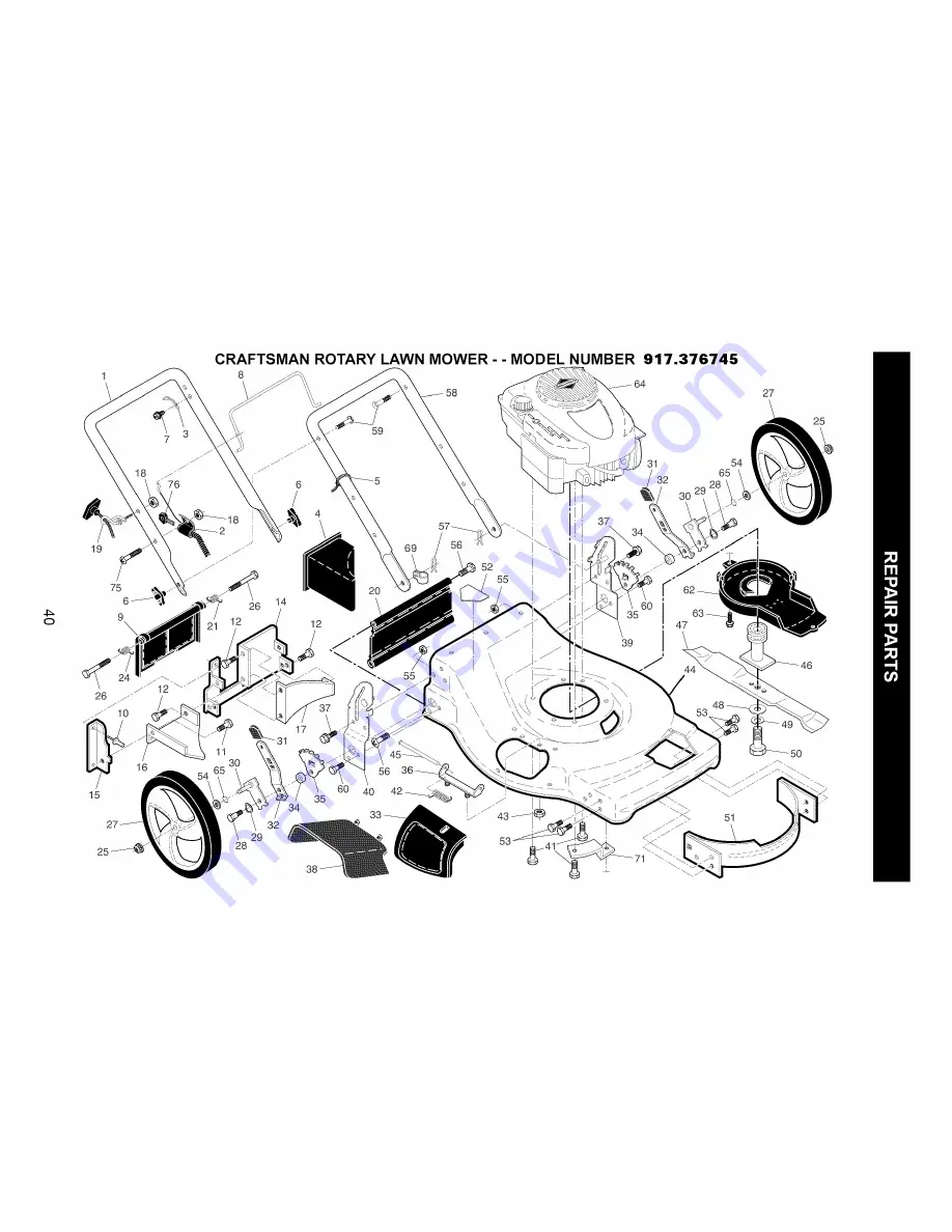 Craftsman 917.376745 Owner'S Manual Download Page 40