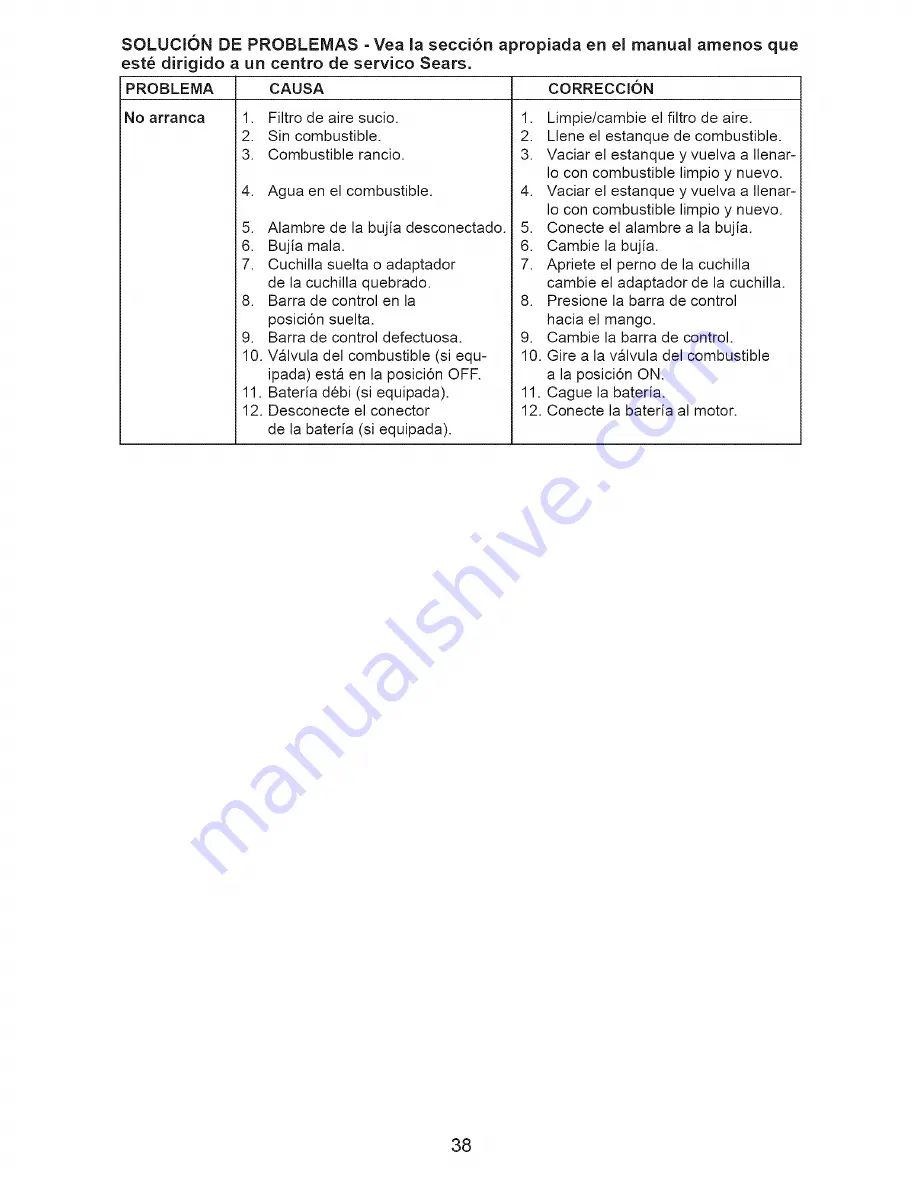 Craftsman 917.376746 Owner'S Manual Download Page 38