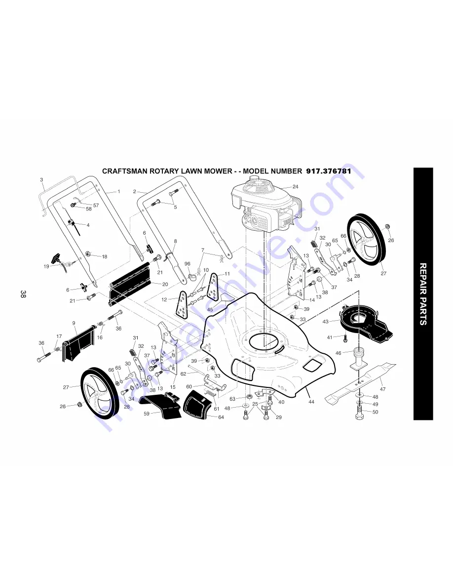 Craftsman 917.376781 Owner'S Manual Download Page 38