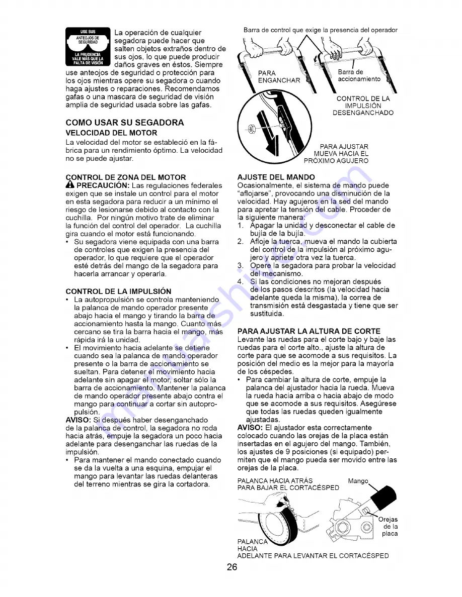 Craftsman 917.376782 Owner'S Manual Download Page 26