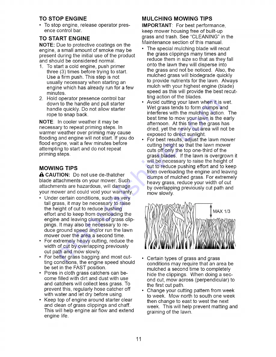 Craftsman 917.376802 Owner'S Manual Download Page 11