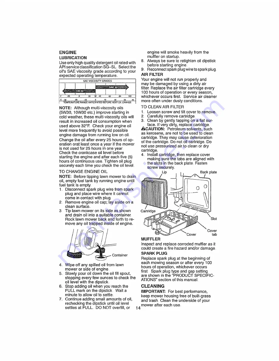 Craftsman 917.376804 Owner'S Manual Download Page 14