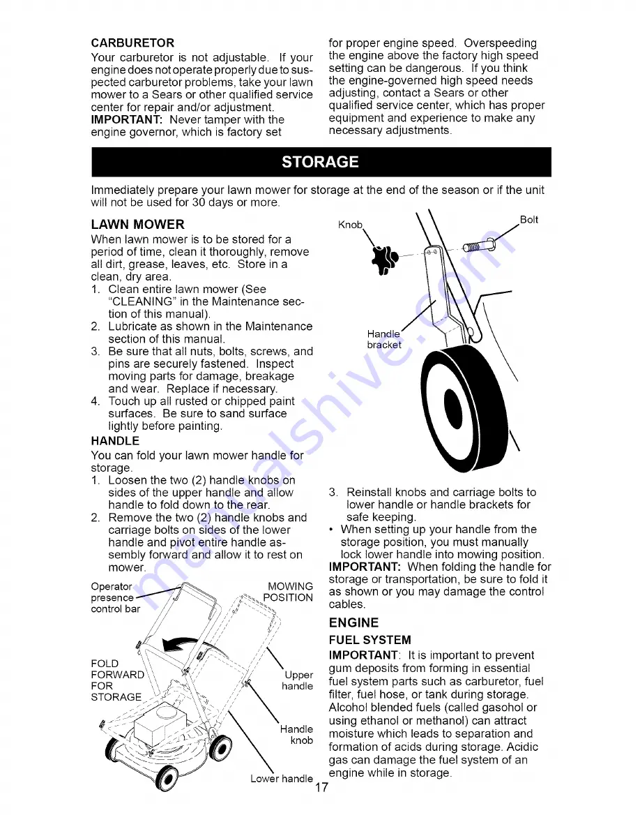 Craftsman 917.377011 Owner'S Manual Download Page 17