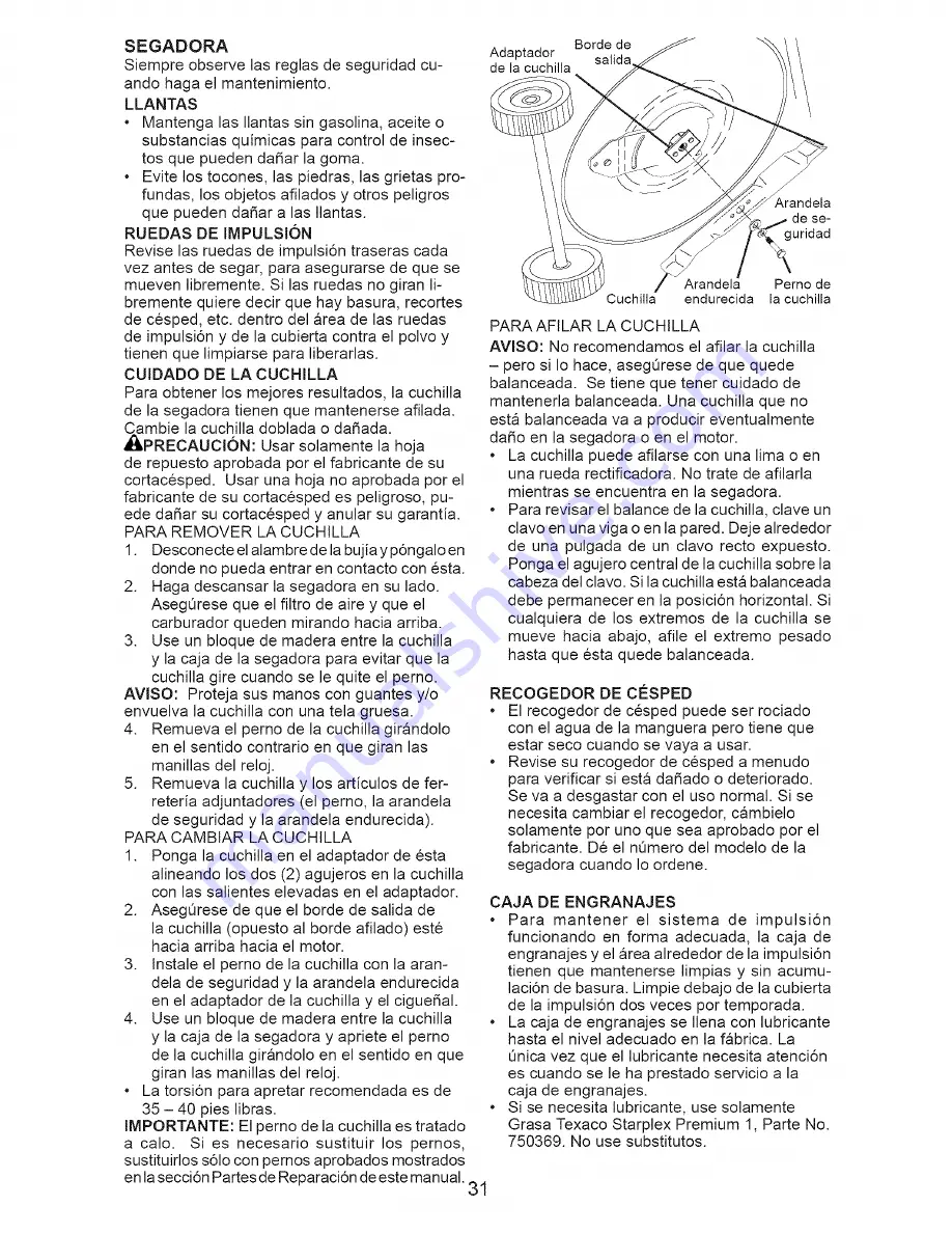 Craftsman 917.377013 Owner'S Manual Download Page 31