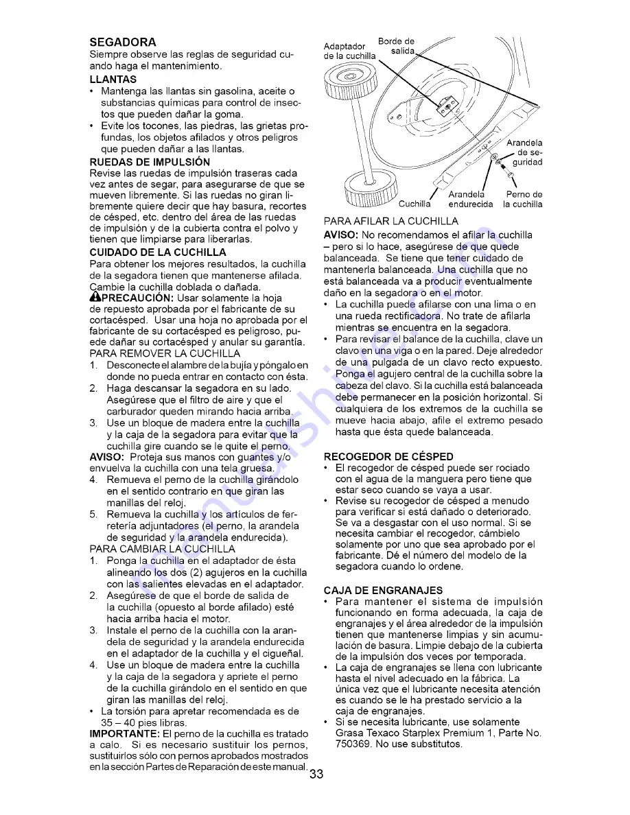 Craftsman 917.377030 Owner'S Manual Download Page 33