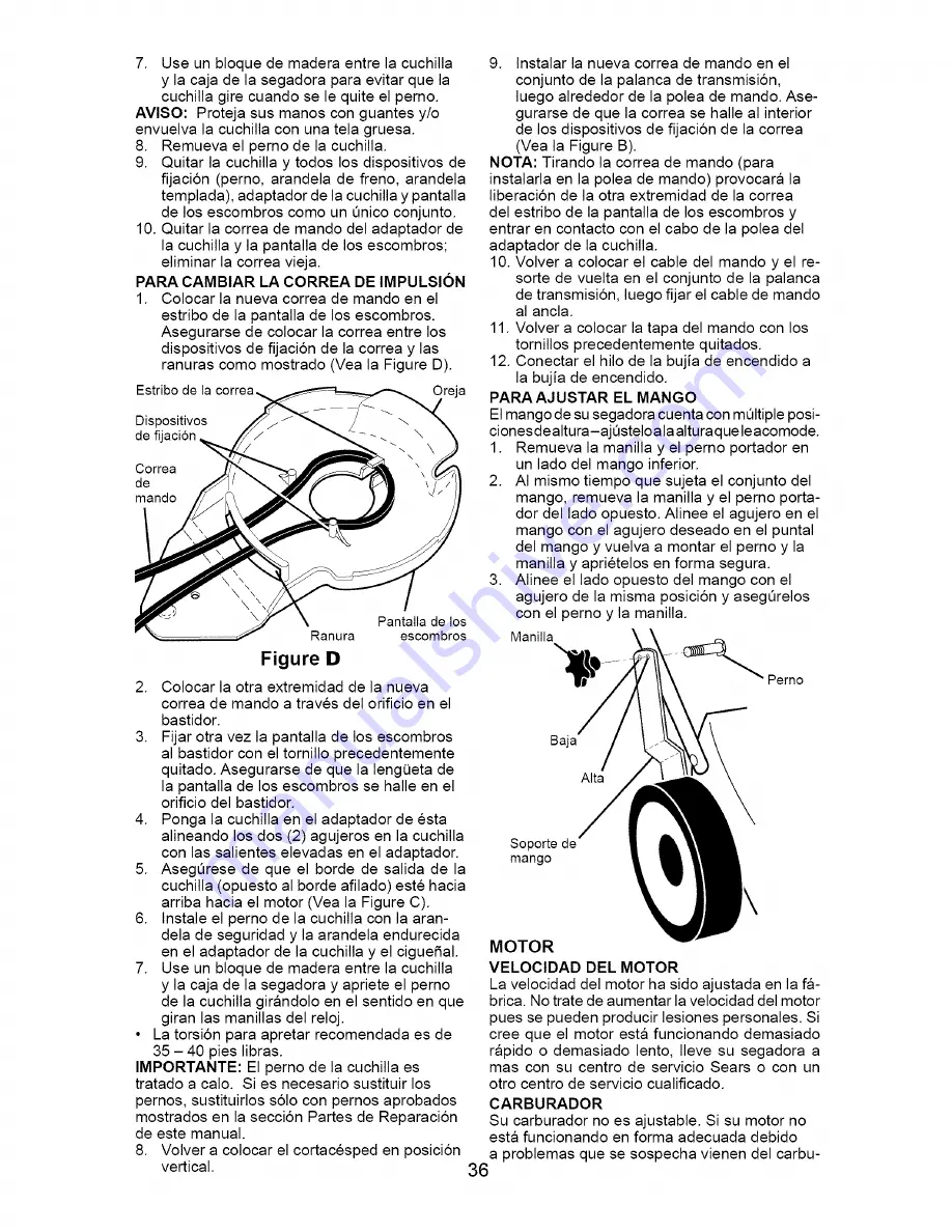 Craftsman 917.377030 Owner'S Manual Download Page 36