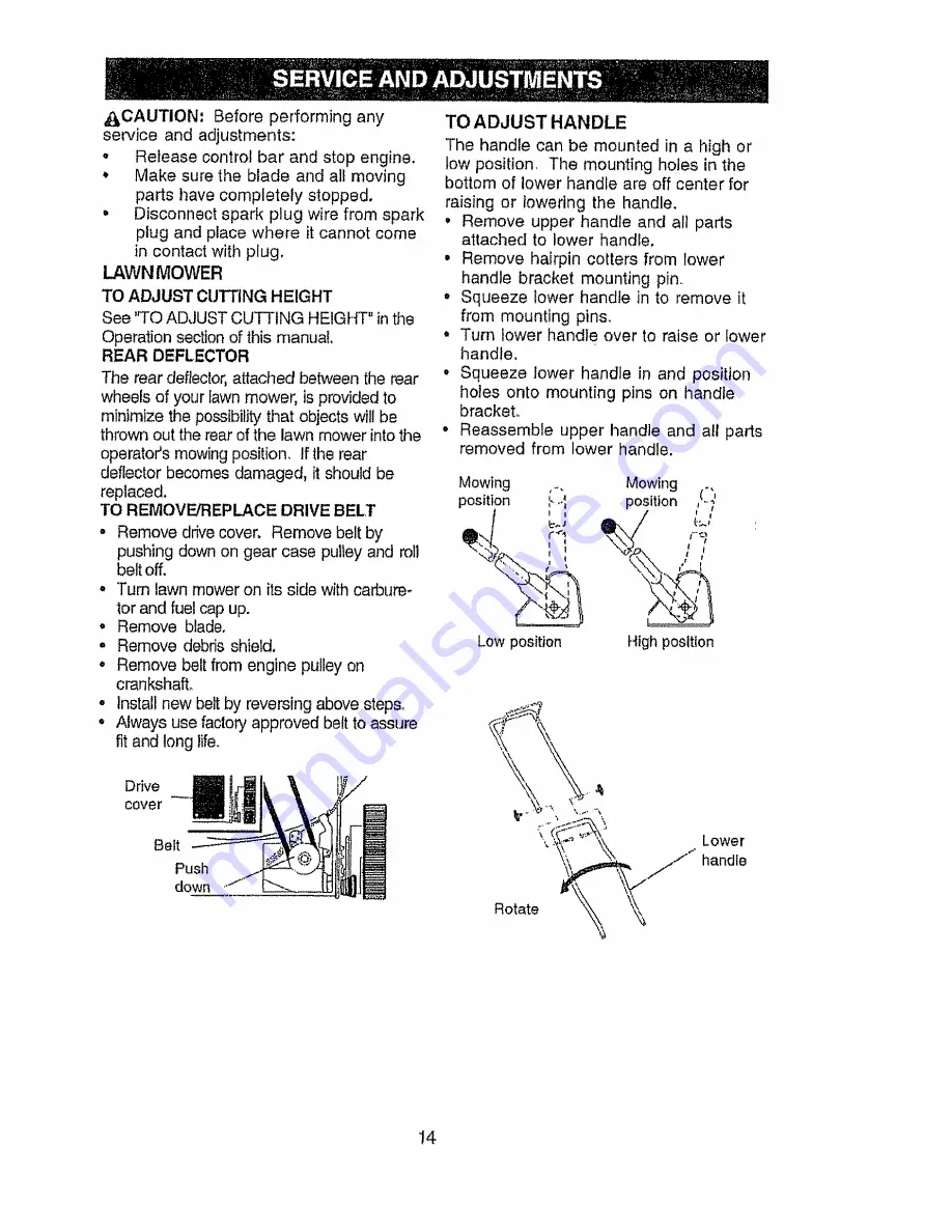 Craftsman 917.377050 Owner'S Manual Download Page 14