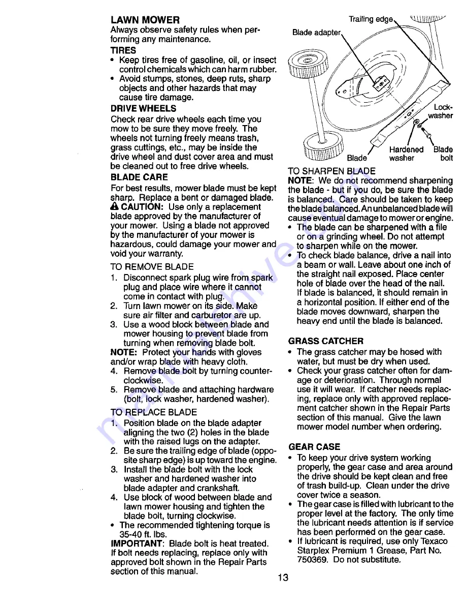 Craftsman 917.377091 Owner'S Manual Download Page 13