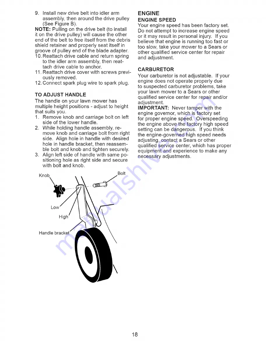 Craftsman 917.377121 Owner'S Manual Download Page 18