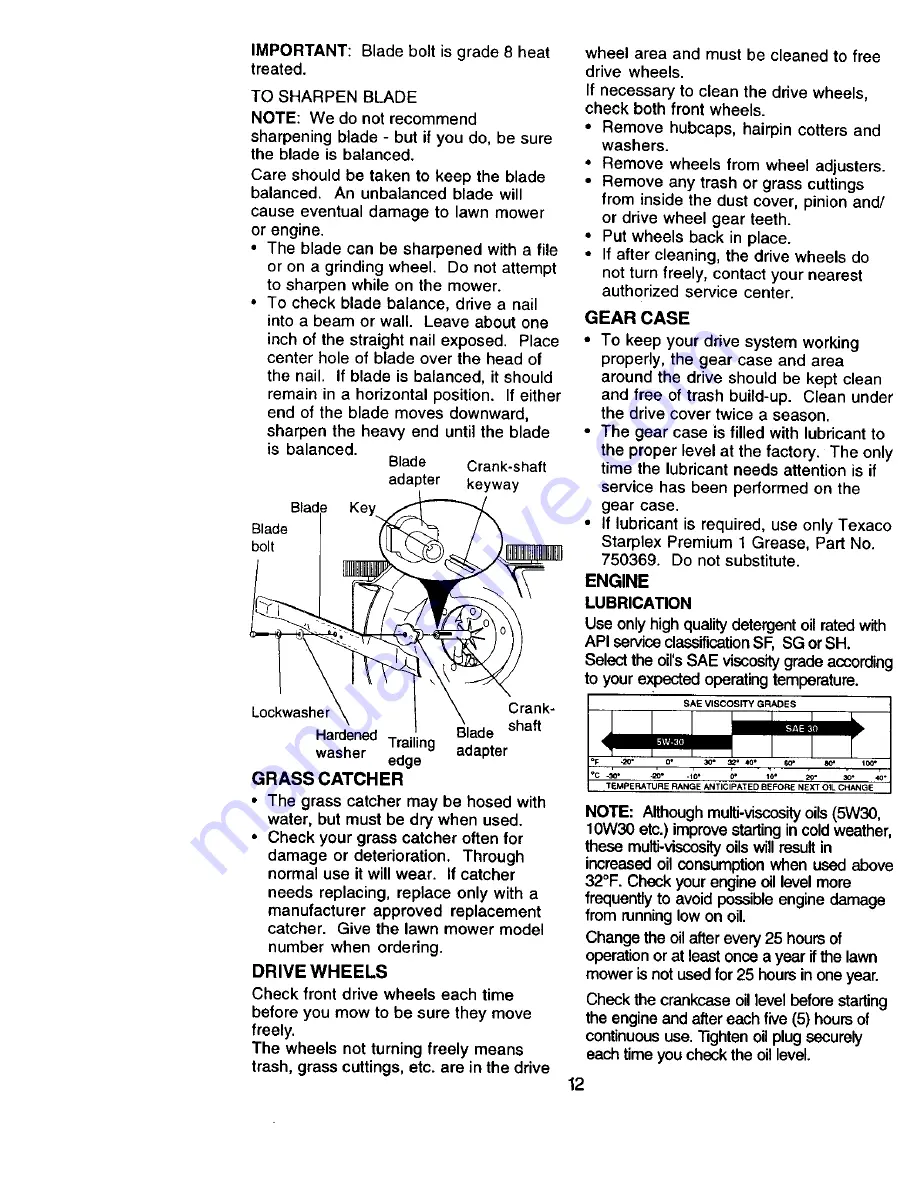 Craftsman 917.377130 Owner'S Manual Download Page 12