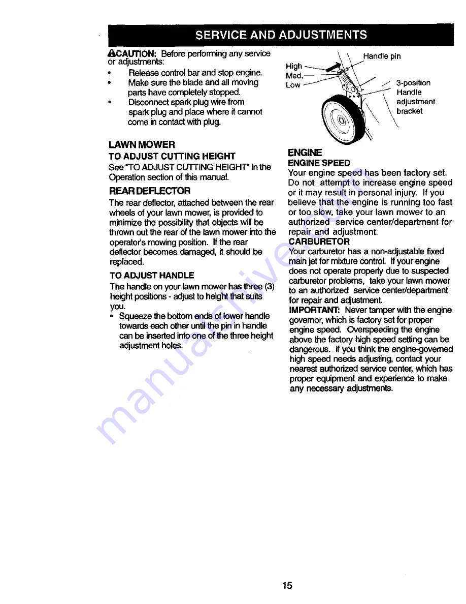 Craftsman 917.377160 Owner'S Manual Download Page 15